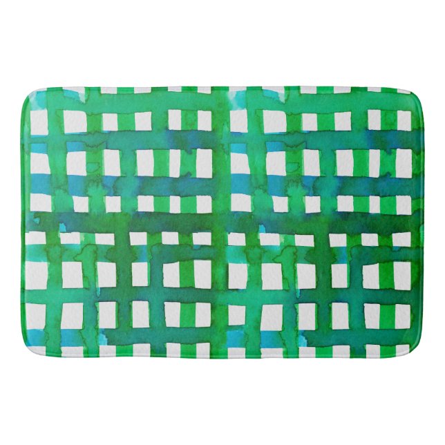 Tapis De Bain Aquarelle - vert (Devant)