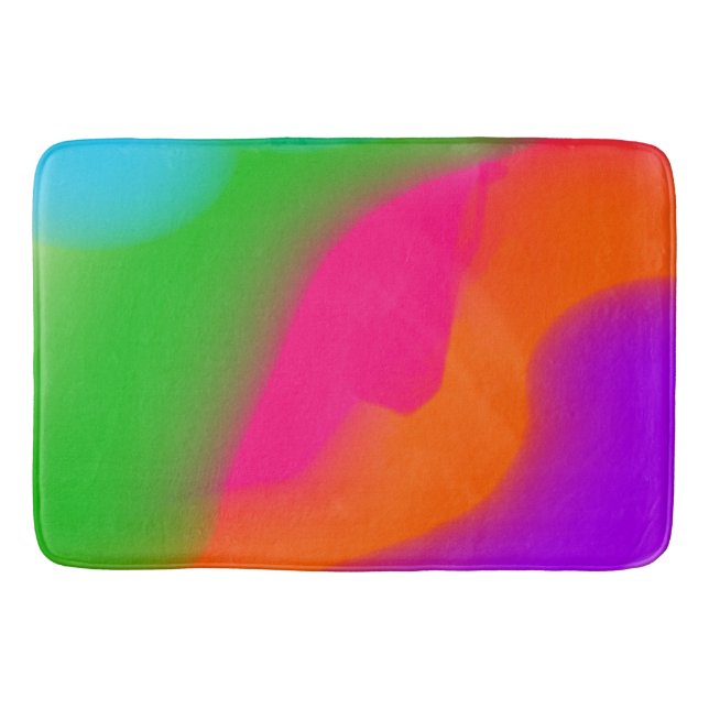 Tapis De Bain Aquarelles Sherbet (Devant)