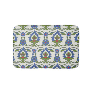 Tapis De Bain Arabe Traditionnel : Carrelage Iznik sans couture.