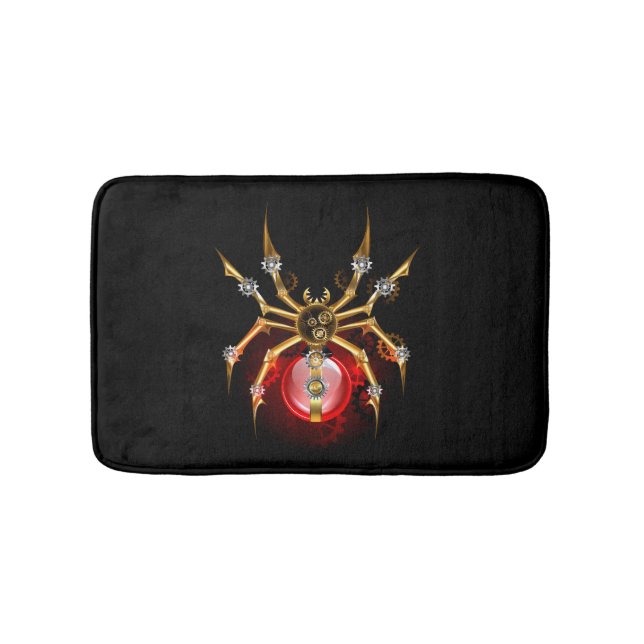 Tapis De Bain Araignée en vapeur noire (Devant)
