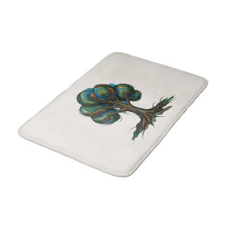 Tapis De Bain Arbre abstrait art ludique