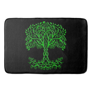Tapis De Bain Arbre Celtique Vert De Vie