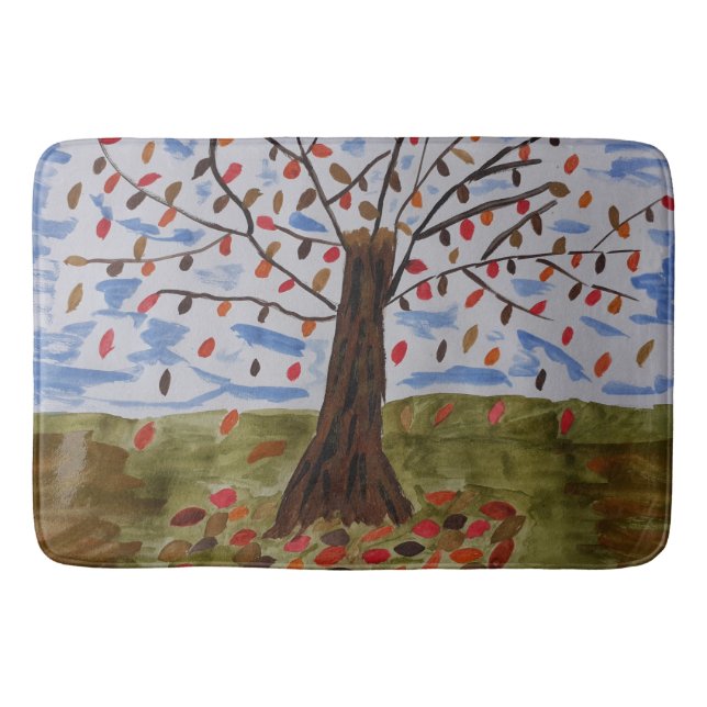 Tapis De Bain Arbre d'automne (Devant)