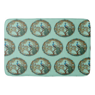 Tapis De Bain Arbre d'automne de Peacock en verre tendu
