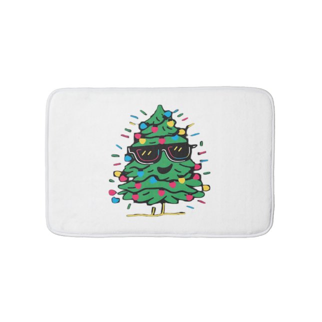 Tapis De Bain Arbre de Noël Classique Cool (Devant)