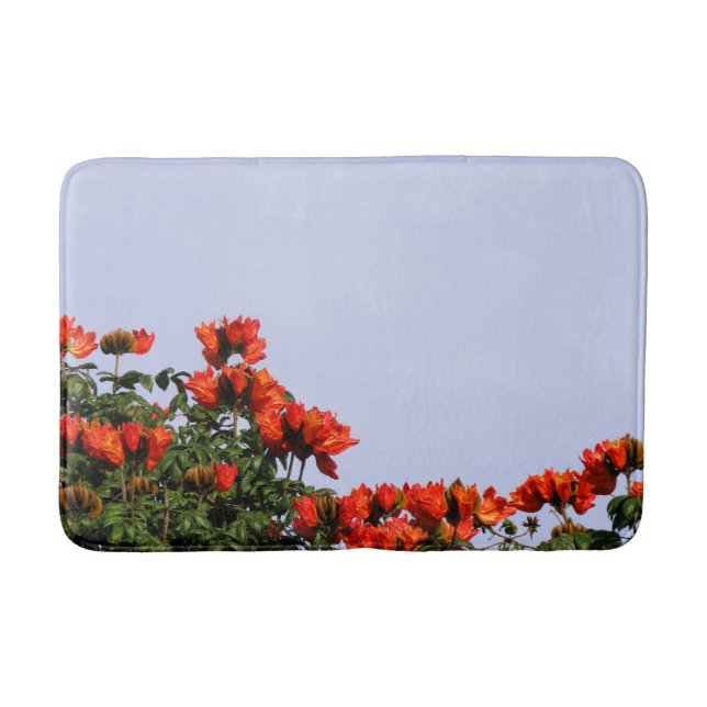 Tapis De Bain Arbre de tulipe africain botanique (Devant)