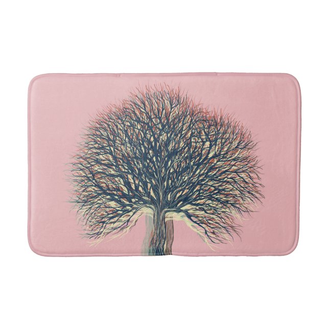 Tapis De Bain Arbre d'hiver d'automne #3 (Devant)