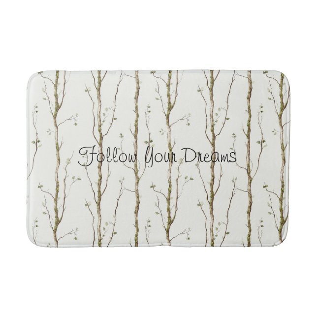 Tapis De Bain Arbres bruns verts   (Devant)