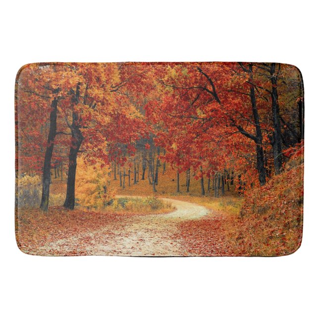 Tapis De Bain Arbres d'automne Mat de bain (Devant)