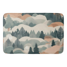 Arbres et montagnes Boho Résumé Conception