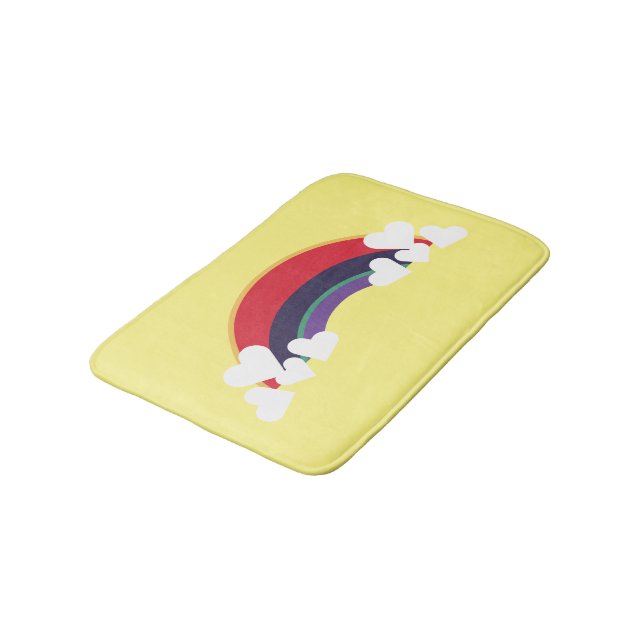 Tapis De Bain Arc-en-ciel coloré (Angle)