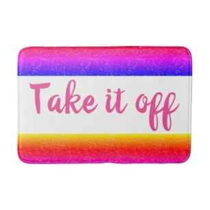 Tapis De Bain Arc en ciel Enlevez-le de Funny Bath Mat