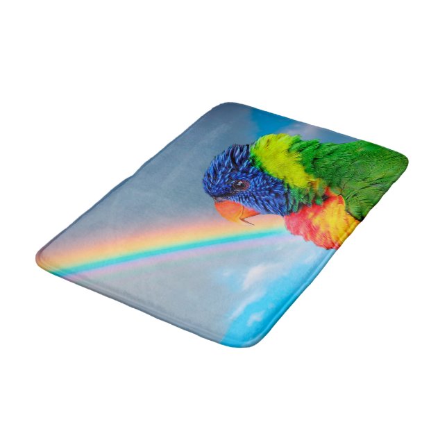 Tapis De Bain Arc-en-ciel Lorikeet (Angle)