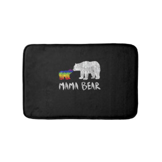 Tapis De Bain Arc en ciel Mama Ours toujours pour l'amour Fierté