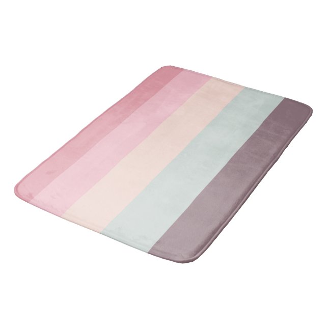 Tapis De Bain arc-en-ciel pastel (Angle)