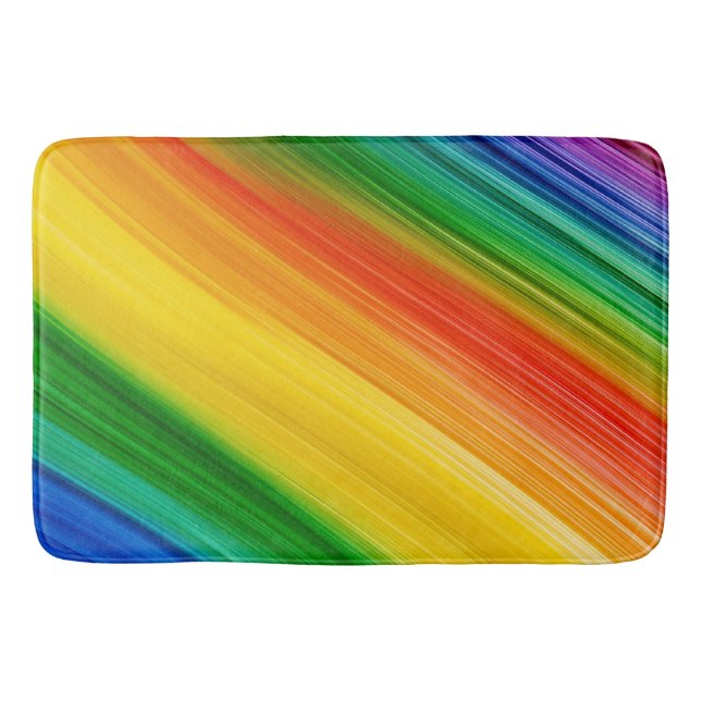 Tapis De Bain Arc-en-ciel vibrant de couleurs (Devant)