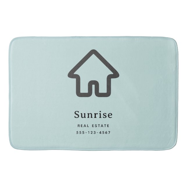 Tapis De Bain Architecture de biens immobiliers Icône de maison  (Devant)