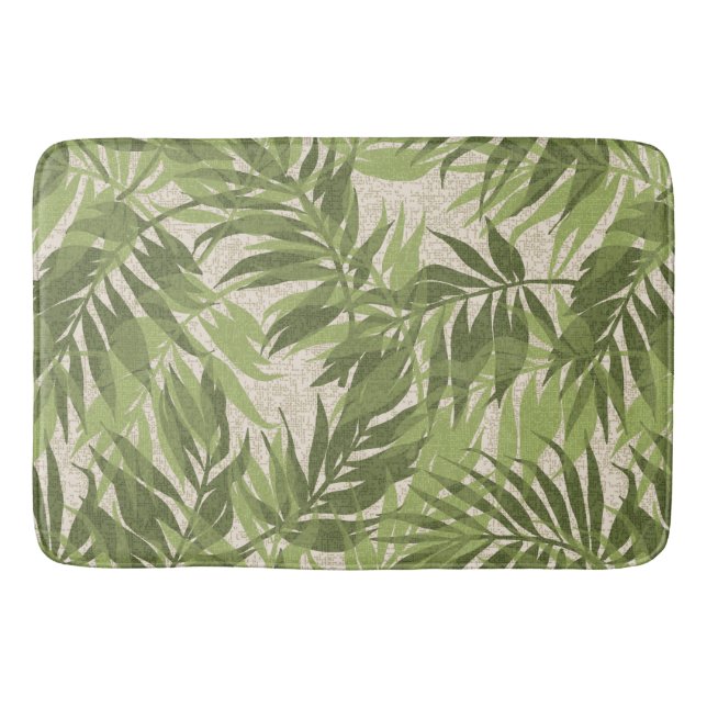 Tapis De Bain Areca Palms Hawaiian Tropical Vintage (Devant)