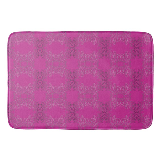 Tapis De Bain Argent torse Arabesque salle de bain (Devant)