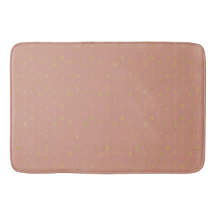 Tapis De Bain Argile bouchée tendance & Flèches or Boho Arrows B