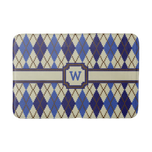 Tapis de bain Argyle Scone à motif Blueberry