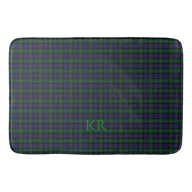 Tapis De Bain Argyll District Tartan avec monogramme / nom (Devant)
