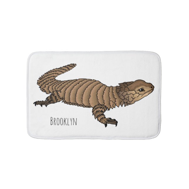 Tapis De Bain Armadillo girdled lizard cartoon illustration  (Devant)