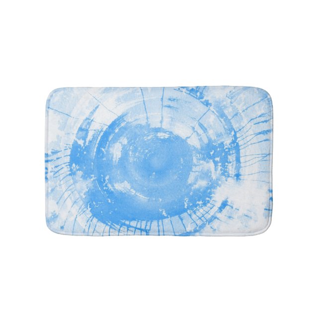 Tapis De Bain Arrière - plan bleu abstrait d'aquarelle, texture (Devant)