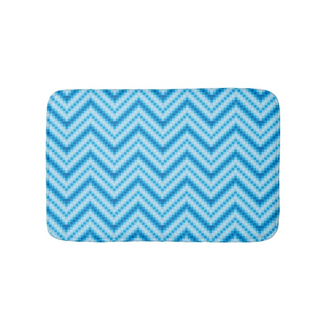Tapis De Bain Arrière - plan de motif de Chevron (Devant)