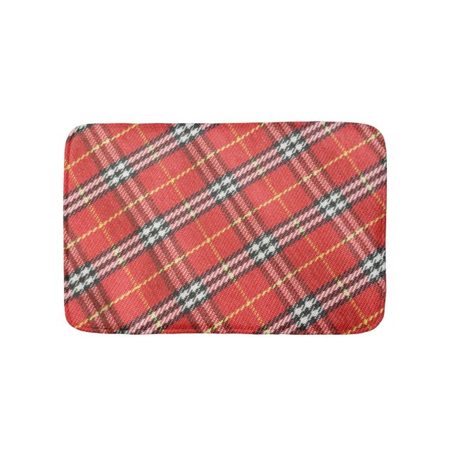 Tapis De Bain Arrière - plan de texture Tartan classique (Devant)