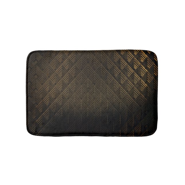 Tapis De Bain Arrière - plan d'illustrations 3D Art Déco (Devant)