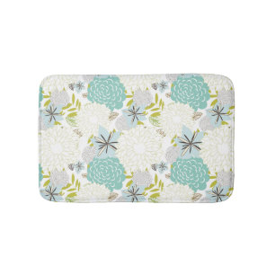 Tapis De Bain arrière - plan floral