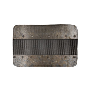 Tapis De Bain Arrière - plan grunge en métal