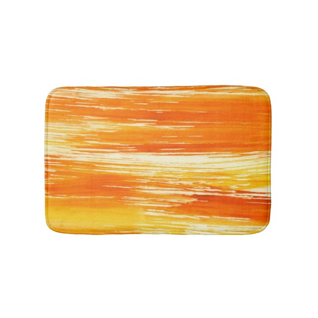 Tapis De Bain Arrière - plan jaune abstrait d'aquarelle (Devant)