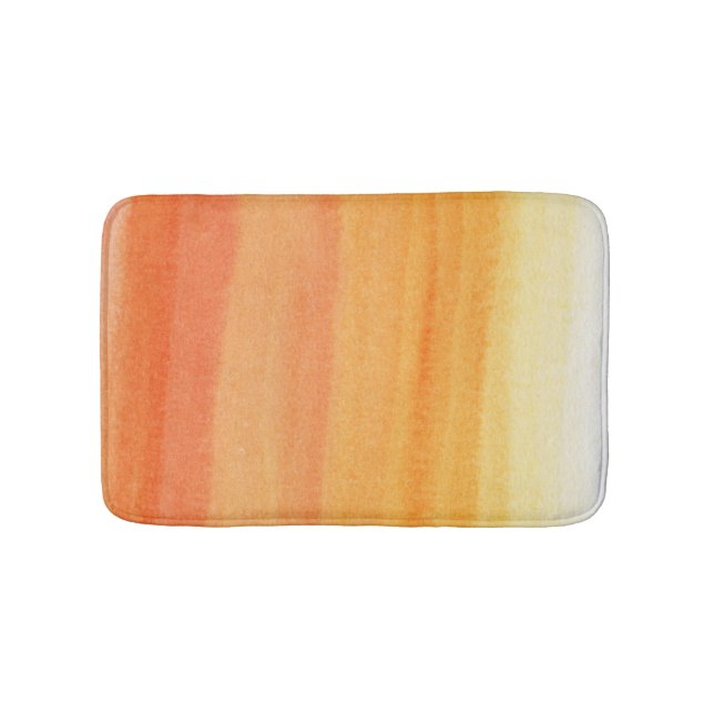 Tapis De Bain Arrière - plan peint à la main 2 d'aquarelle (Devant)