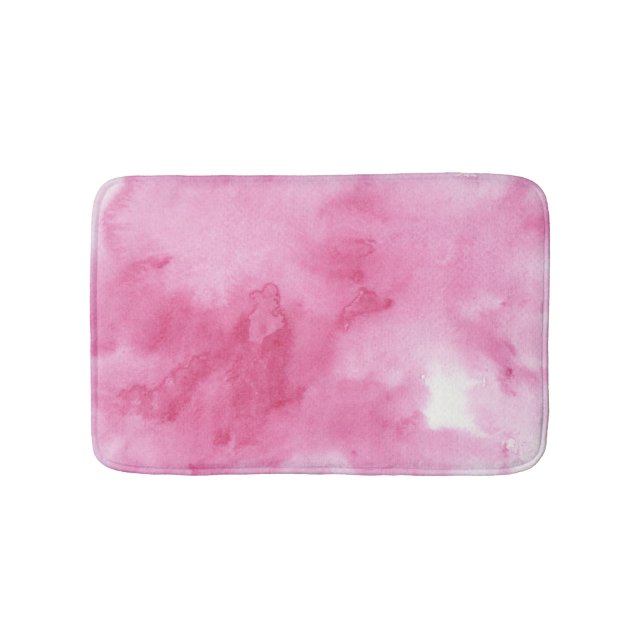 Tapis De Bain arrière - plan rose d'aquarelle pour le votre (Devant)