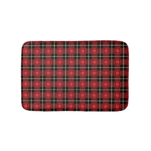 Tapis De Bain Arrière - plan rouge de plaid