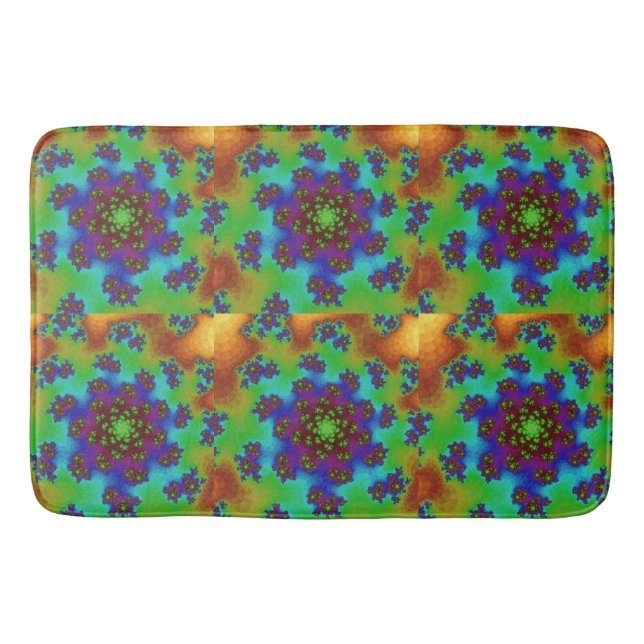 Tapis De Bain Arrosage floral d'automne (Devant)