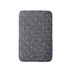 Tapis De Bain Arrosage sur métal gris bleu