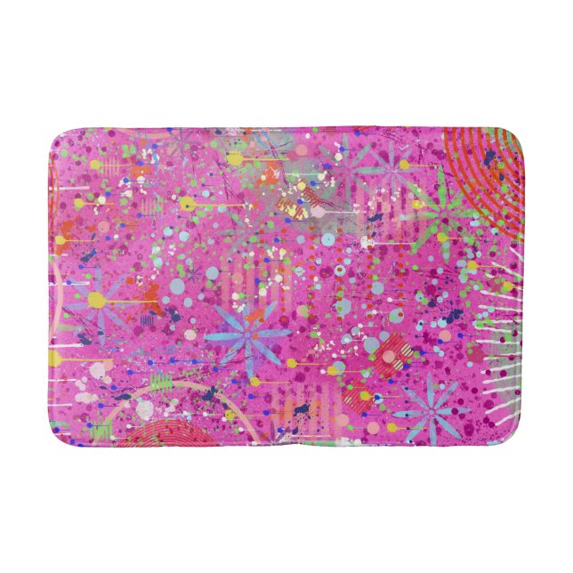 Tapis De Bain Art abstrait : Rêves d'été (Devant)