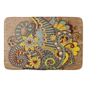 Tapis De Bain Art artistique-dessin de gribouillis