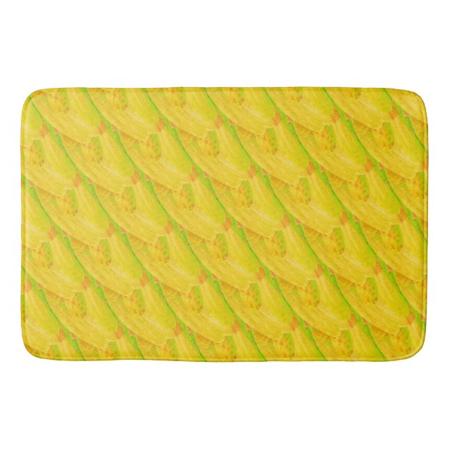 Tapis De Bain Art botanique jaune agrumes de Farmer  (Devant)
