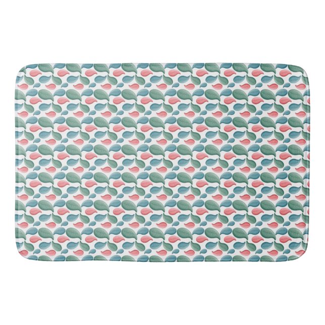 Tapis De Bain Art botanique moderne  (Devant)