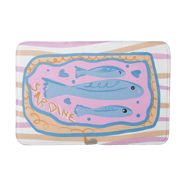 Tapis De Bain Art de sardine mignon (Devant)