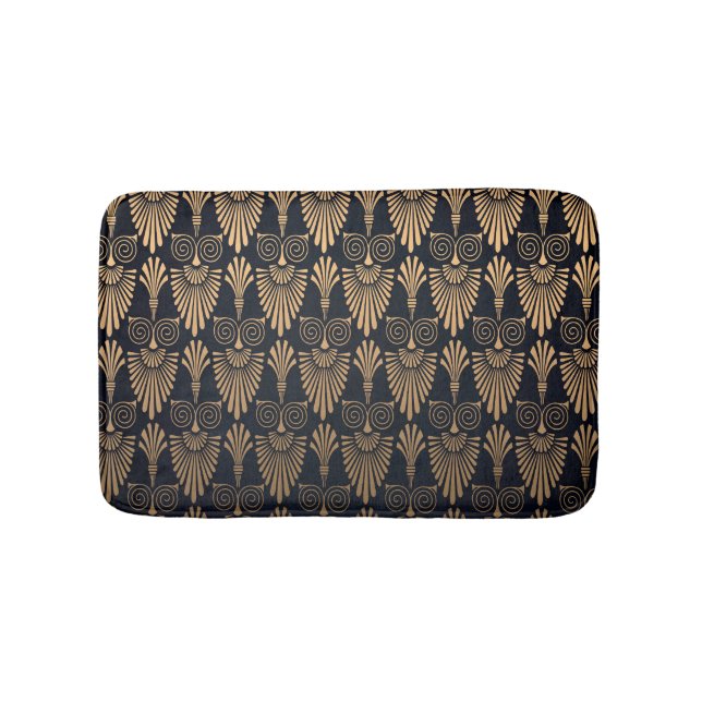 Tapis De Bain Art Déco Black Gold : Retro. (Devant)
