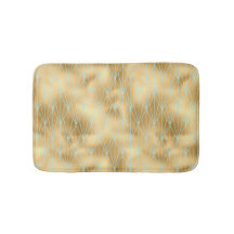 Tapis de bain Art Deco Diamonds motif 2, or et sar