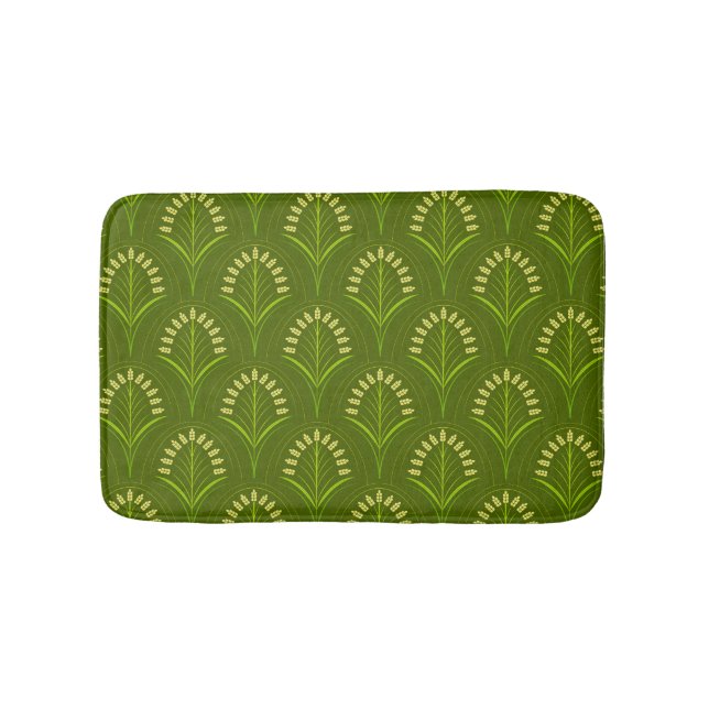 Tapis De Bain Art déco vert (Devant)