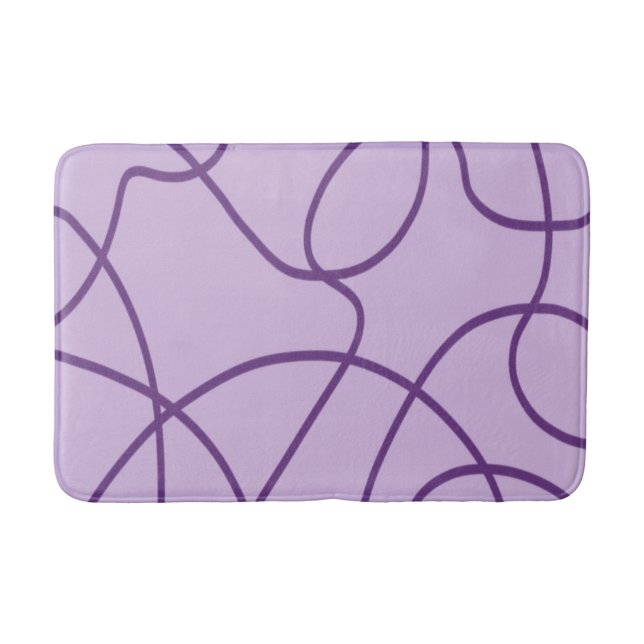 Tapis De Bain Art ligne en violet (Devant)
