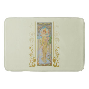 Tapis De Bain Art Nouveau Alphonse Mucha - La luminosité du jour