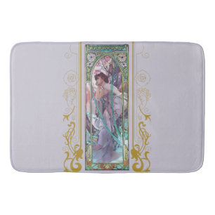 Tapis De Bain Art Nouveau Alphonse Mucha Soirée Contemplation